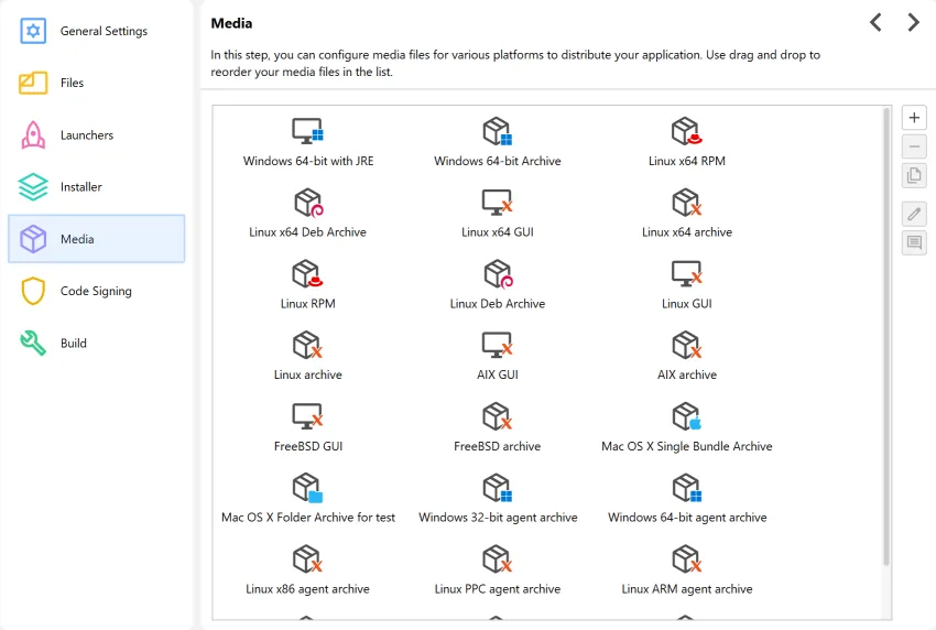 Screenshot of install4j