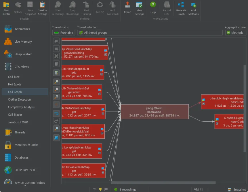 Screenshot of JProfiler