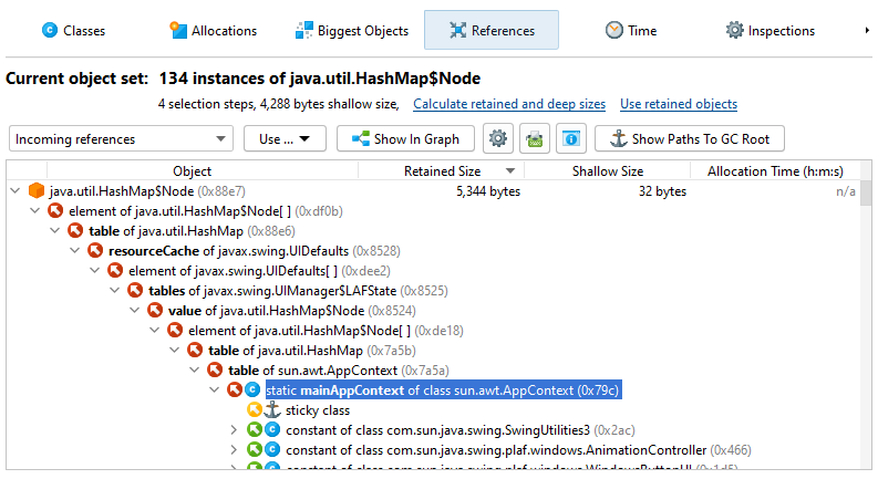 jprofiler memory leak tutorial